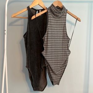 Set of free people bodysuits xs